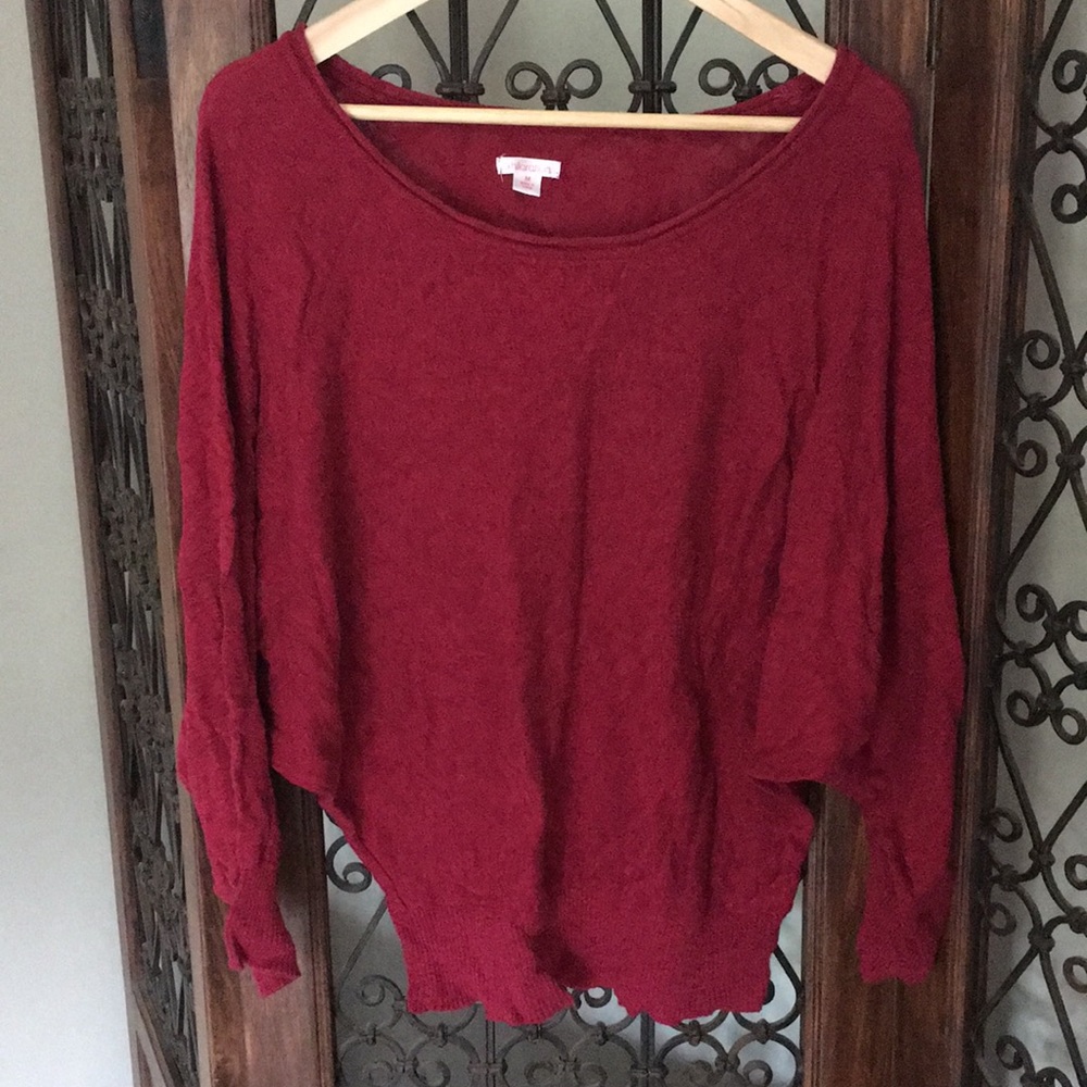 Free with any purchase! Beautiful dolman sweater!
